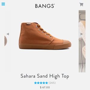 BANGS Sahara Sand High Top Shoes